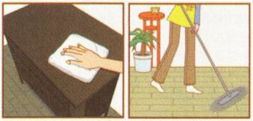一度で汚れ落としとワックスがけができます